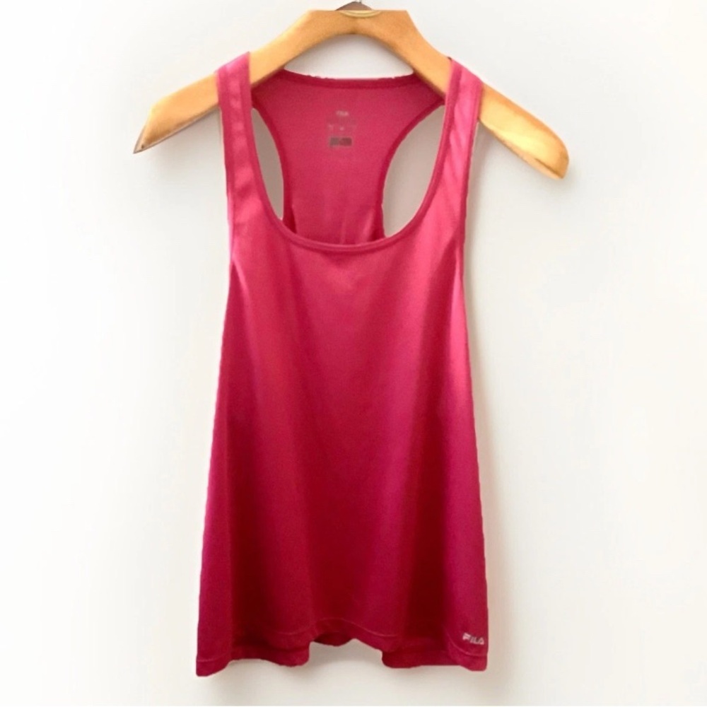 Fila‎ Pink Racerback Tank Top Barbiecore Sporty Size L